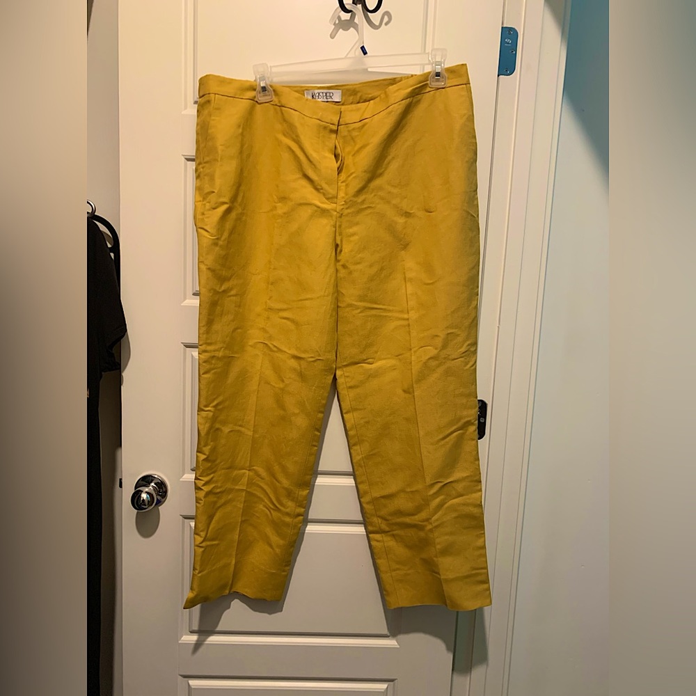 Brand new linen pant in gorgeous butterscotch color.